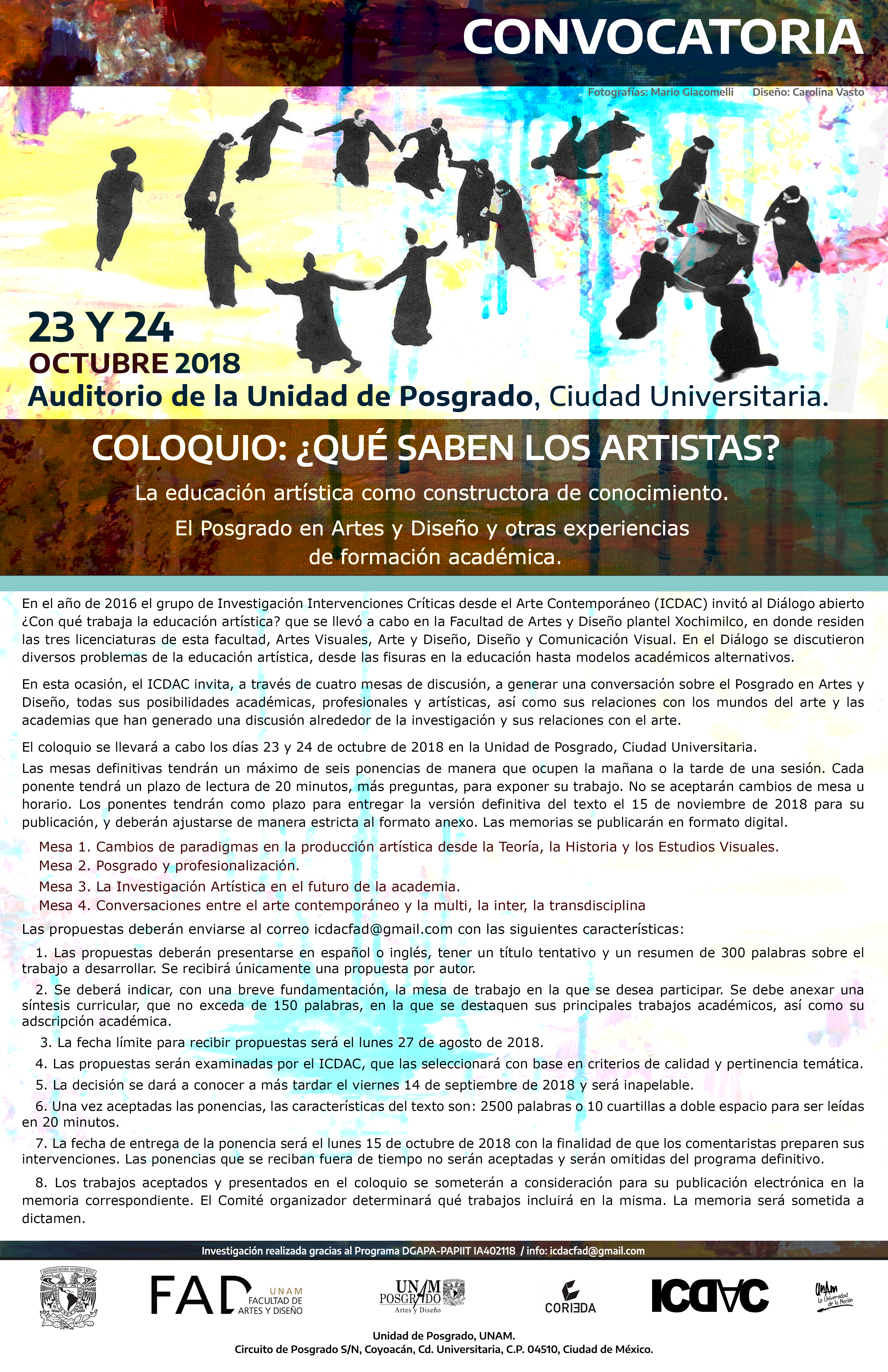 COLOQUIO ¿QUÉ SABEN LOS ARTISTAS?