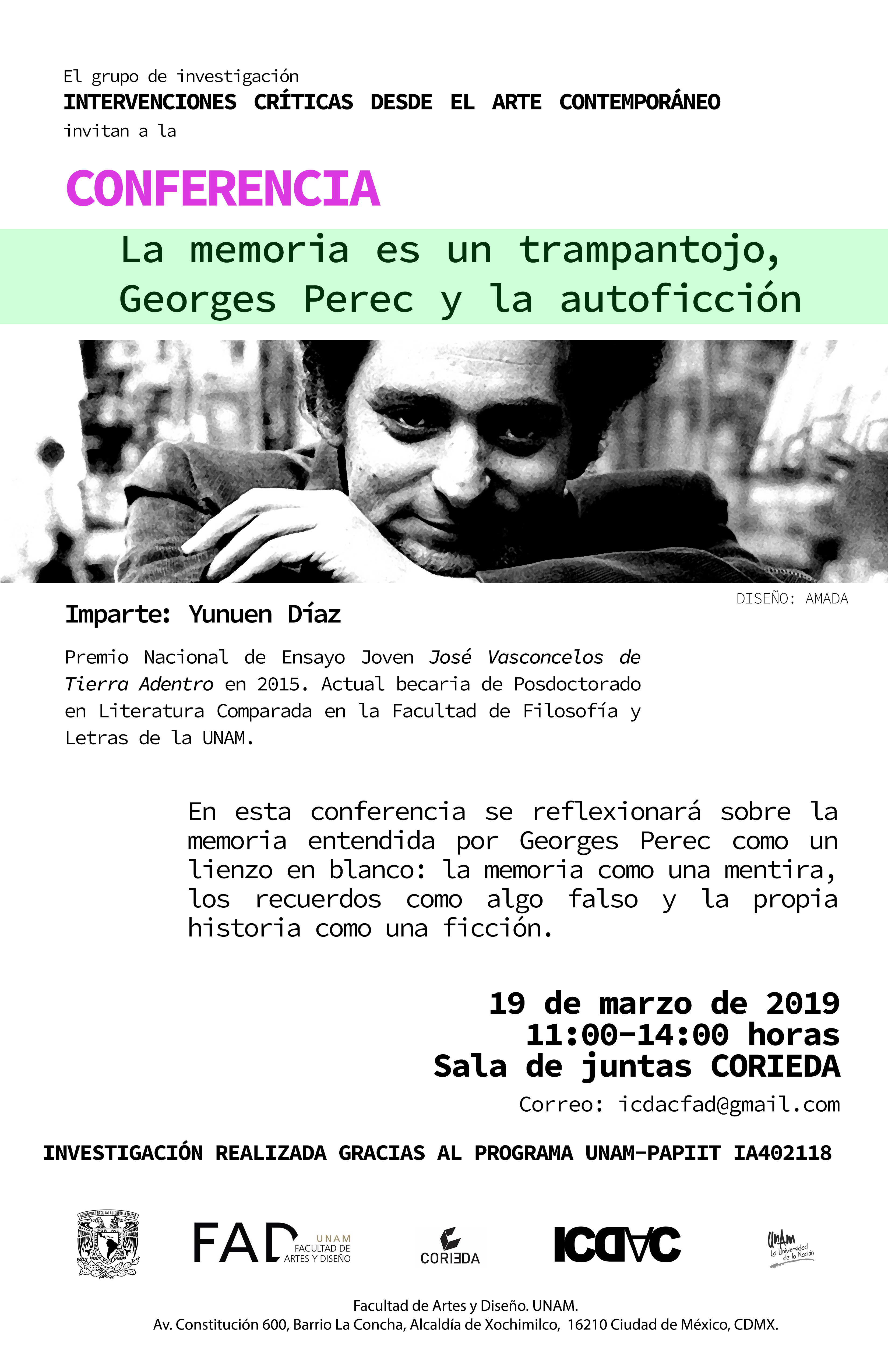 La memoria es un trampantojo, Georges Perec y la autoficción